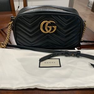 Gucci Marmont GG Small Black Matelassé